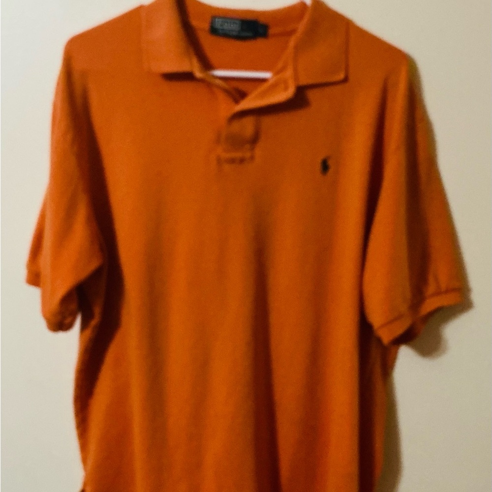 Men's Orange Polo Shirt From Polo By Ralph Lauren Size Large